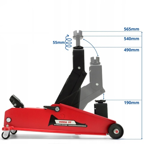 Podnośnik samochodowy hydrauliczny SUV 3T SN3063W