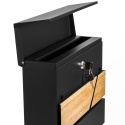 Skrzynka pocztowa na listy SN3638-2 Czarny + Imitacja Drewna