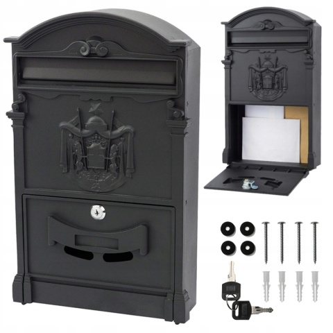 Skrzynka pocztowa na listy SN3663-2 Czarny