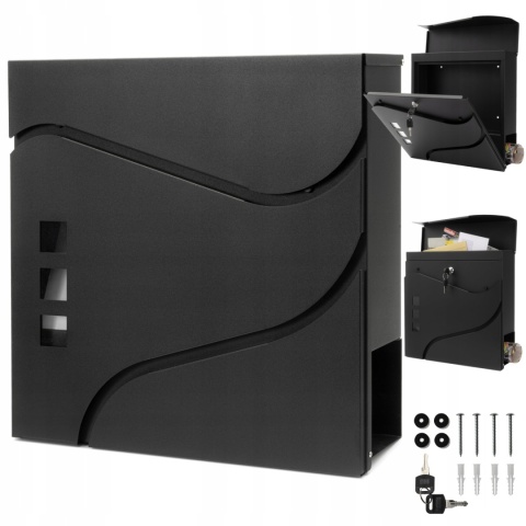 Skrzynka pocztowa na listy SN3685-2 Czarna