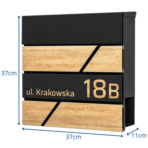 Skrzynka pocztowa na listy z adresem SN3638-2-D1