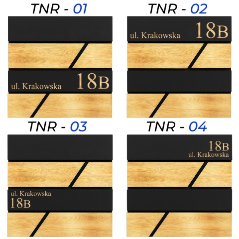 Skrzynka pocztowa na listy z adresem SN3638-2-D1