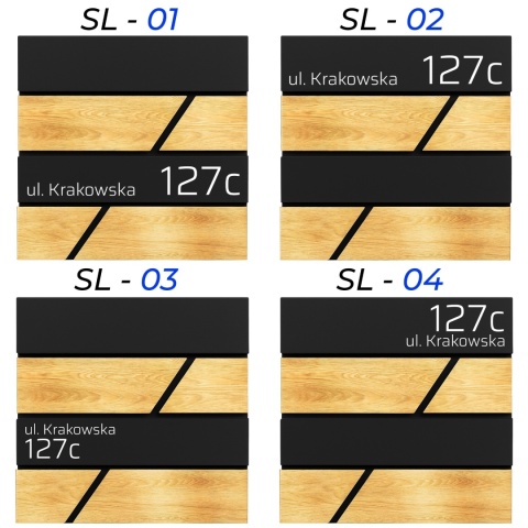 Skrzynka pocztowa na listy z adresem SN3638-2-D