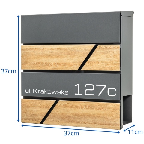 Skrzynka pocztowa na listy z adresem SN3638-D