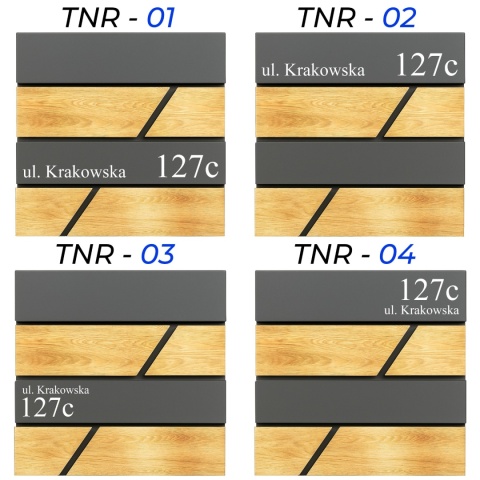 Skrzynka pocztowa na listy z adresem SN3638-D