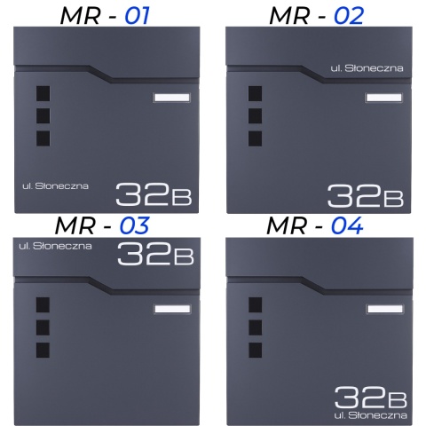 Skrzynka pocztowa na listy z adresem SN3678-1-D