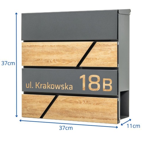 Skrzynka pocztowa na listy z adresem SN3638-D1