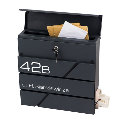 Skrzynka pocztowa na listy z adresem SN3642-1-D