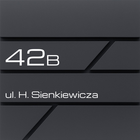 Skrzynka pocztowa na listy z adresem SN3642-1-D