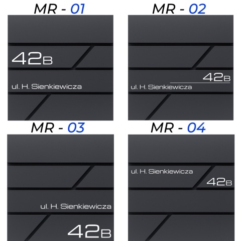 Skrzynka pocztowa na listy z adresem SN3642-1-D