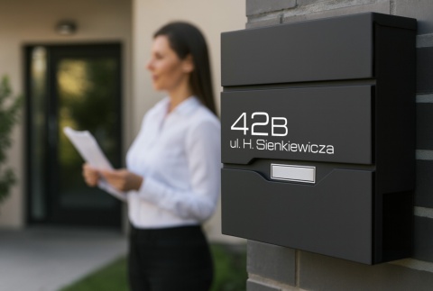 Skrzynka pocztowa na listy z adresem SN3673-1-D