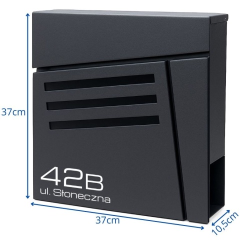 Skrzynka pocztowa na listy z adresem SN3683-1-D