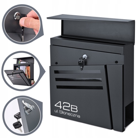 Skrzynka pocztowa na listy z adresem SN3683-1-D