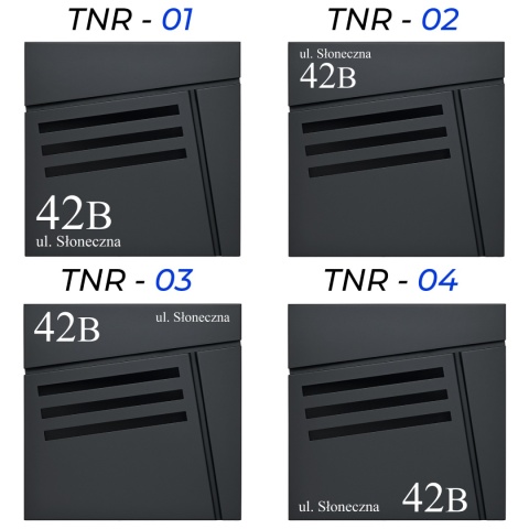 Skrzynka pocztowa na listy z adresem SN3683-1-D