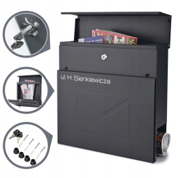 Skrzynka pocztowa na listy z adresem SN3689-1-D