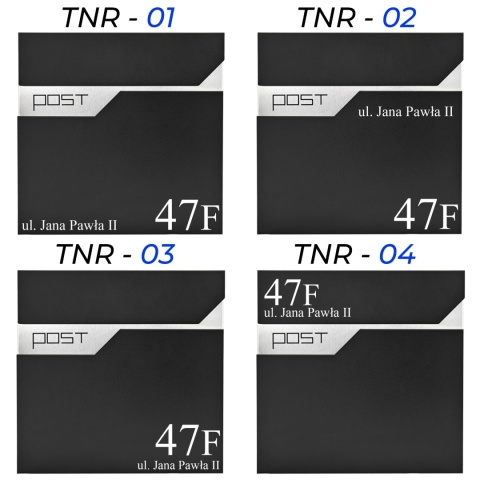 Skrzynka pocztowa na listy z adresem SN3692-2-D