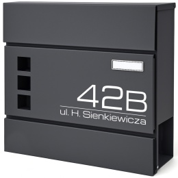 Skrzynka pocztowa na listy z adresem SN3676-1-D