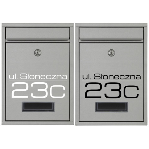 Skrzynka pocztowa na listy z adresem SN3668-D