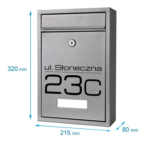 Skrzynka pocztowa na listy z adresem SN3668-D