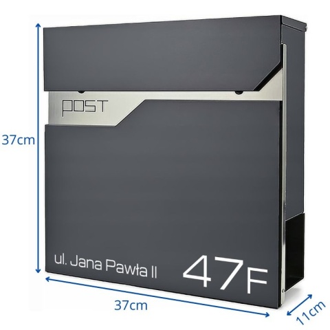 Skrzynka pocztowa na listy z adresem SN3692-1-D