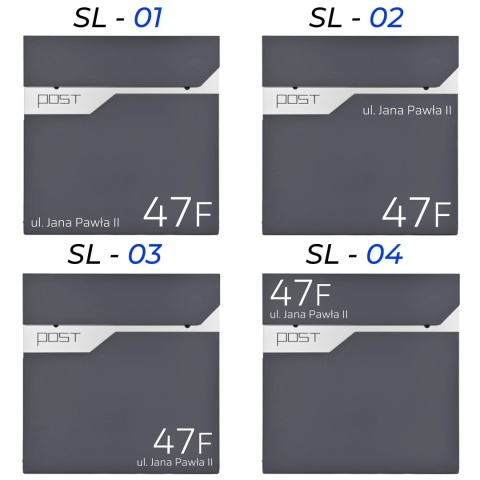 Skrzynka pocztowa na listy z adresem SN3692-1-D