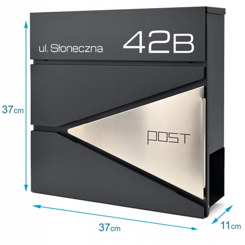 Skrzynka pocztowa na listy z adresem SN3693-1-D