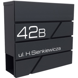Skrzynka pocztowa na listy z adresem SN3642-1-D