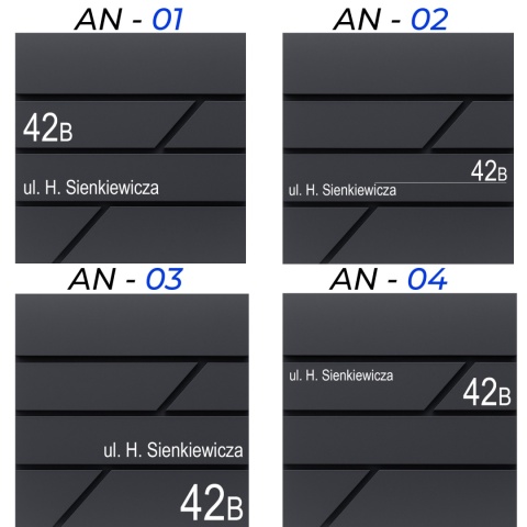 Skrzynka pocztowa na listy z adresem SN3642-1-D