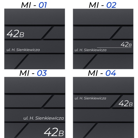 Skrzynka pocztowa na listy z adresem SN3642-1-D