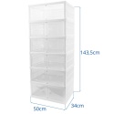 12x Pudełko pojemnik organizer szafka regał stojak na buty obuwie z klapą SN7061