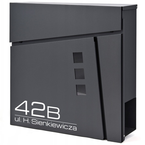 Skrzynka pocztowa na listy z adresem SN3681-1-D