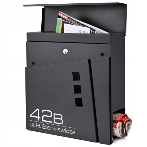 Skrzynka pocztowa na listy z adresem SN3681-1-D