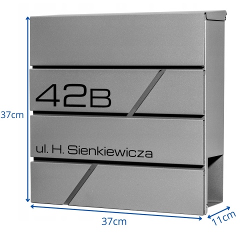 Skrzynka pocztowa na listy z adresem SN3642-4-D