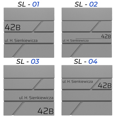 Skrzynka pocztowa na listy z adresem SN3642-4-D