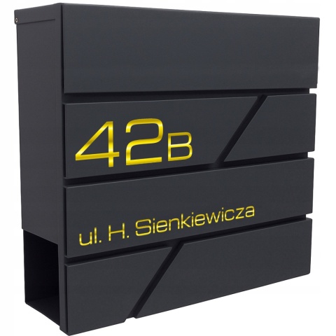 Skrzynka pocztowa na listy z adresem SN3642-1-D1
