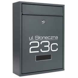 Skrzynka pocztowa na listy z adresem SN3664-7-D