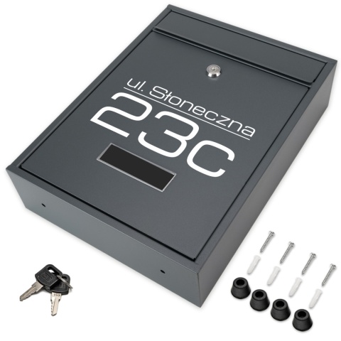 Skrzynka pocztowa na listy z adresem SN3664-7-D