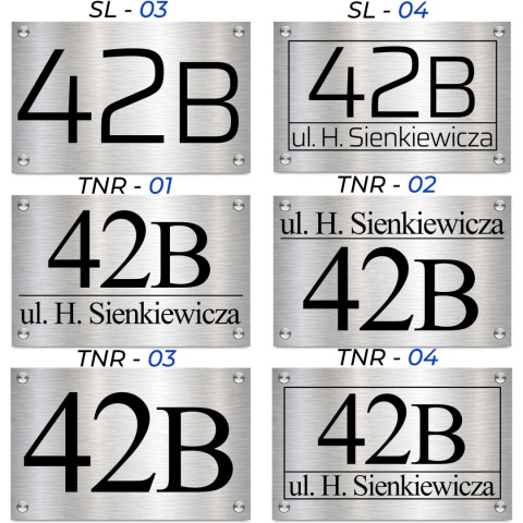 Tabliczka adresowa z numerem domu SN3630-3-D