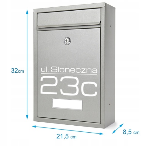 Skrzynka pocztowa na listy z adresem SN3664-4-D