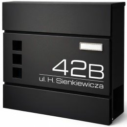 Skrzynka pocztowa na listy z adresem SN3676-2-D