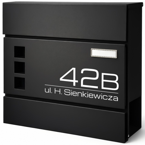 Skrzynka pocztowa na listy z adresem SN3676-2-D