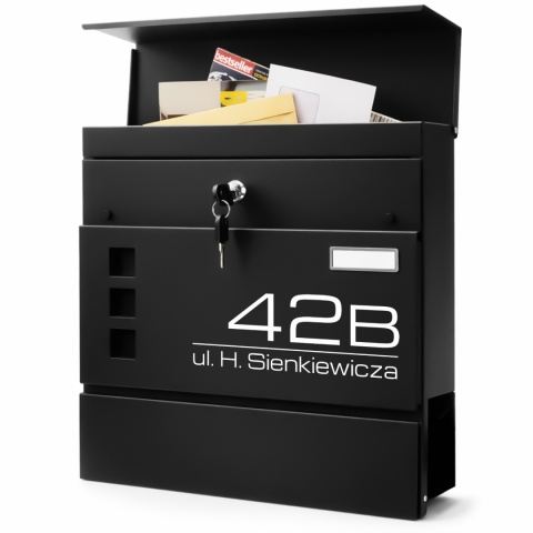 Skrzynka pocztowa na listy z adresem SN3676-2-D