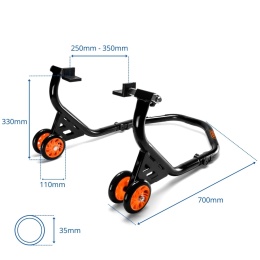 Stojak podnośnik motocyklowy na pod tył wahacza wahacze L PREMIUM SN1720