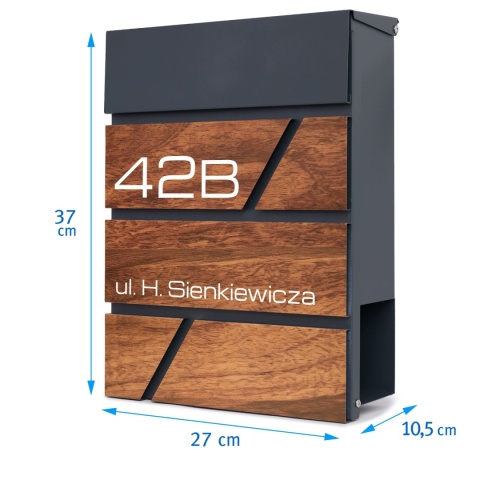 Skrzynka pocztowa na listy z adresem SN3715-1-D