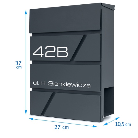 Skrzynka pocztowa na listy z adresem SN3716-1-D