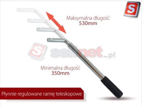 Lewarek trapezowy podnośnik samochodowy 2t z kluczem teleskopowym SN4549 Lewarek trapezowy podnośnik samochodowy 2t z kluczem teleskopowym SN4549