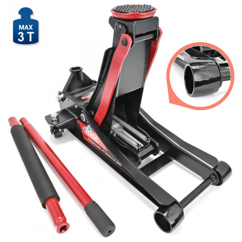 Podnośnik hydrauliczny niskoprofilowy dwutłokowy 3T SN8465 Podnośnik hydrauliczny niskoprofilowy dwutłokowy 3T SN8465