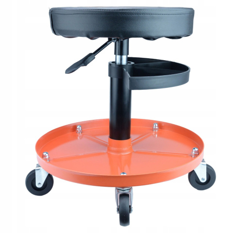 Taboret warsztatowy stołek obrotowy siedzisko z półką 136 KG SN6713 Taboret warsztatowy stołek obrotowy siedzisko z półką 136 KG SN6713