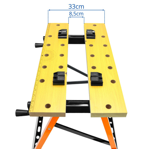 Stół stolik warsztatwy roboczy regulowany kobyłka 150 KG SN6719 Stół stolik warsztatwy roboczy regulowany kobyłka 150 KG SN6719